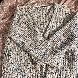 Elegant Multicolor Knit Cardigan